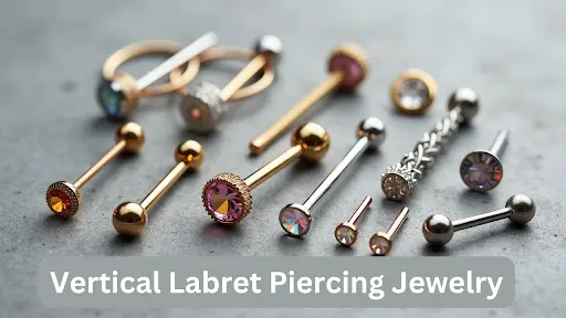 Vertical Labret Piercing Jewelry: Types, Sizes, and Materials